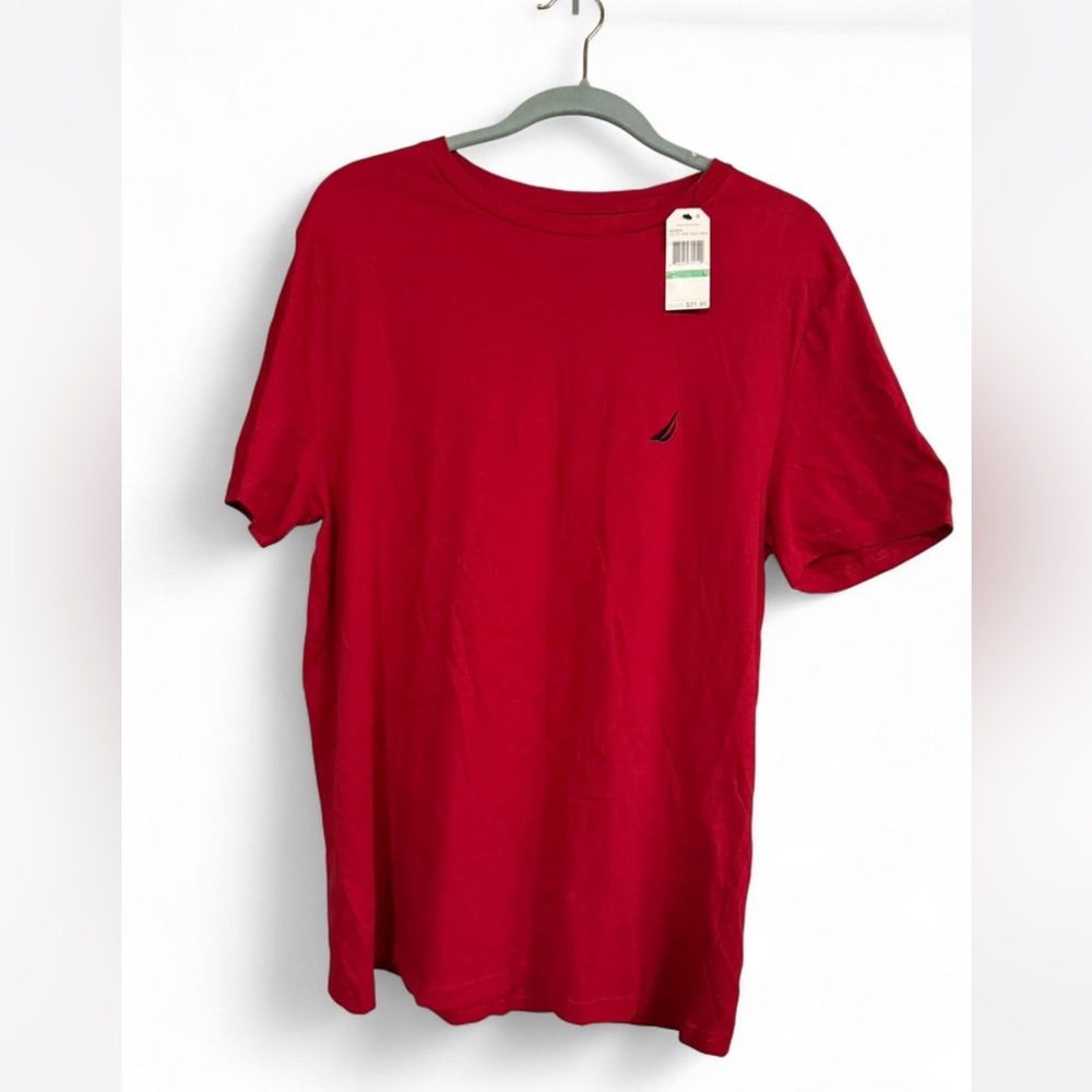Nautica Men's Vibrant Red Short Sleeve Tee